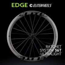 ELITEWHEELS EDGE Ultralight 1314g Disco da strada Set di ruote in carbonio 40 45 50 65mm Sistema a cricchetto 36T HUB Ala 20 raggi per bici da corsa
