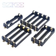 1x2x3x4x18650 uchwyt na baterie smt 18650 smd schowek pojemnik na baterie power bank z brązowymi