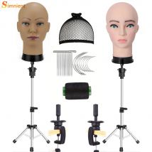 Mannequin Head With Tripod For Making Wig Hat Glasses Mask Display Cosmetology Manikin Head For Makeup Practice Wig Install Kit