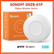 SONOFF SNZB-01P Wireless Smart Zigbee Switch Benutzerdefinierte Taste Action Zigbee 3.0 Smart Switch Funktioniert mit Zigbee Hub Alexa Google Home