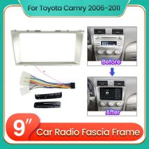 Auto Radio Stereo Fascia 2Din Rahmen Für Toyota Camry 6 XV 40 50 2006-2011 Panel Dash DVD-Player kabel Adapter Dash Fascia Kit