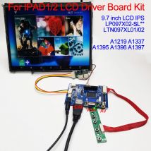 IPAD1 IPAD2 LP097X02 LCD Screen Controller Board 9.7 inch 1024*768 LVDS 30Pin HDMI VGA 2AV reverse Driver Board IPS monitor