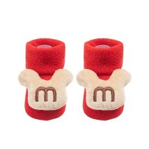1 paar Neugeborenen Baumwolle Winter Baby Mädchen Jungen Kinder Antislip Socken Infant Weihnachten Santa Claus Warme Hausschuhe Kinder Socke