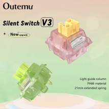 Outemu Silent Peach V3 Switch Mute Lemon V3 Interruttori Tastiera meccanica Tattile lineare 5 pin Hot swap Pre lubrificato PA66 POM Switch