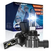 NOVSIGHT H7 LED H4 Lampadine per fari 9005 2PCS H11 Faro per auto Fascio alto e basso Mini formato