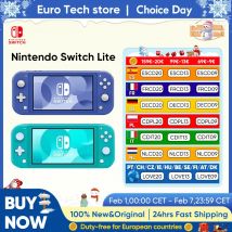 Nowa konsola przenośna Nintendo Switch Lite, lekka i przenośna, z wbudowanymi kontrolerami Joy-Con, dostępna w wielu kolorach.