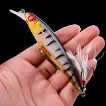 1 sztuk Laser Minnow Fishing Lure 11CM 13G pesca haki ryby wobbler wyciąg crankbait sztuczna japonia