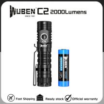 WUBEN-linterna de Banco de energía C2 Original, FAROL DE troca recargable tipo C de 2000 lúmenes con batería de 21700 4800mAh