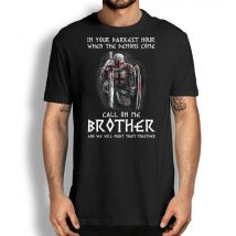 Rufen Sie mich an Bruder Kampf Krieger Gottes christlichen Ritter Templer T-Shirt Baumwolle O-Ausschnitt Kurzarm lässig Herren T-Shirt