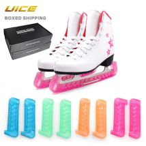 UICE 1 Pair Soft Plastic Ice Hockey Figure Skate Blade Guard Cover Protector Ice Skate Runner Guards For Women Men Youth Kids