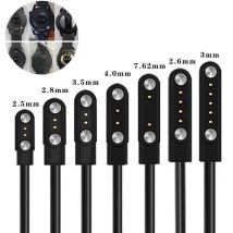 Adattatore per caricabatterie dock per smartwatch a 2 pin 4 pin Cavo di ricarica USB per accessori per cavo di ricarica per orologio intelligente per adulti/bambini
