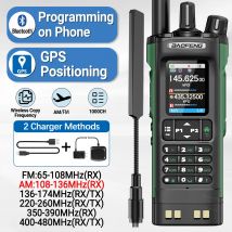 BAOFENG UV-32 GPS Walkie Talkie 10W Multi Band Bluetooth Programmazione Frequenza di copia wireless NOAA Ham a lungo raggio Radio bidirezionale