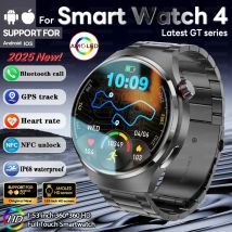 Nowy Smartwatch 4 GT Series 2025 Męski Ekran AMOLED Monitorowanie Tętna i Zdrowia Połączenia Bluetooth Biznesowy Smartwatch Męski