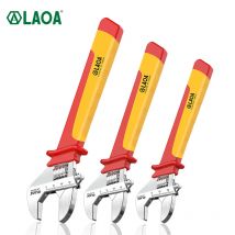LAOA-llave ajustable con aislamiento, herramientas de reparación de mano con cubierta de mango de mantenimiento de electricista, Universal, 8 "/10"/12 ", 1000V