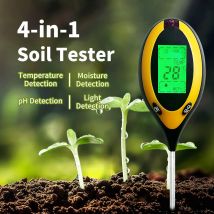 Tester per illuminazione strumento terreno 3/4 in 1 misuratore di alcalinità acida PH umidità umidità display digitale tester per test retroilluminazione