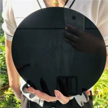 4-20 cm Cerchio di Ossidiana Nera Naturale Disco Rotondo Piatto Scrying Specchio Cristallo Quarzo Magia Stregoneria Pietra Guarigione Casa