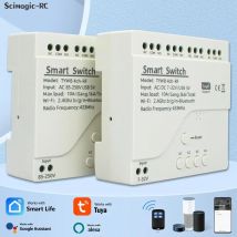 Tuya inteligentne Wifi moduł przełączający silnik 12V 24V 32V 220V RF 433 Radio pilot 4 kanały przekaźnik Inching dla Alexa Google Home