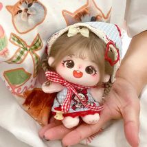 Baumwolle Puppe Echte Kastanie Samen Mädchen 10 cm Puppe Mädchen Kleidung Kein Attribut Puppe Plüsch Puppe Mädchen Geschenk nette spielzeug ornament