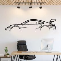 Car Silhouette Wall Art Sticker Vinile Home Decor Centro di servizi automobilistici Garage Car Beauty Shop Decorazione Decalcomanie Murales S610