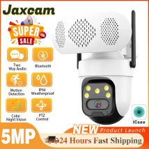 5MP 2K HD WLAN-Sicherheitskamera mit Musikplayer, Farbnachtsicht für den Außenbereich, automatische Personenverfolgung, IP-Kameras, Bluetooth-Lautsprecher