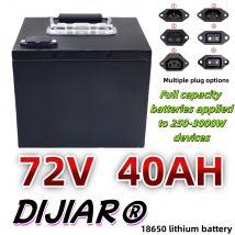 Consegna espressa aerea, batteria al litio 72V40AH, capacità sufficiente, forte potenza, guscio metallico, adatta per 250-3000 W