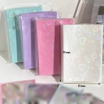 SKYSONIC 50pcs Kpop Card Sleeves 61x91mm 20C New Heart Holder For Holo Postcards Top Load Films Photocard Game Cards Protector