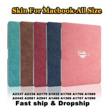 PU Leder Haut Aufkleber Abdeckung Für MacBook Air Pro 13 15 "16" M2 A2681 A2337 A1466 A2251 A2338 A2289 a1932 A2442 A1706 Pet Shell
