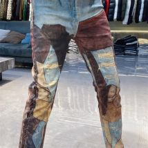 Europäischen Stil Blau Kontrast Nähte Jeans Herren Hohe Qualität Dünne Jeans Männer Elastische Vielseitige Jeans Pantalon Vaqueros Hombre