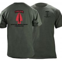 US Army Airborne Special Operations Command T-Shirt, 100 % Baumwolle, O-Ausschnitt, Sommer, kurzärmelig, lässiges Herren-T-Shirt, Größe S-3XL
