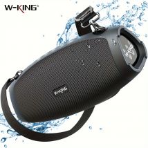 W-KING 70W Wodoodporny przenośny głośnik Bluetooth, bezprzewodowy zewnętrzny subwoofer Boombox Potrójne grzejniki pasywne - głęboki bas