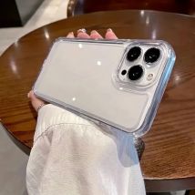 Weiche Silikon-Handyhülle für iPhone 17 Pro Max 16 13 11 15 14 Plus 12 17 Air 16E 17Promax stoßfeste transparente Funda-Abdeckung