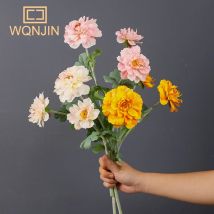 1 Stück, simulierte Blumen 3 Kopf pfingstrosen, Seiden blumen, Haushalts-und Hochzeits dekorationen, gefälschte Blumen sträuße, Fotografie Requisiten