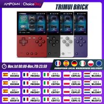 TRIMUI BRICK Console di gioco portatile Schermo IPS da 3,2 '' Sistema Linux Trimui UI Pannello posteriore in metallo Chiave Illuminazione a LED Copritasto gratuito Regali