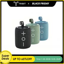 TRIBIT Nuovo altoparlante Bluetooth portatile StormBox Mini+, potenza 12 W 360 °   Suono con XBass, LED, controllo APP, esterno impermeabile IPX7