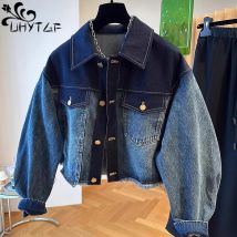 Chaquetas Para Mujer Short Denim Mantel Frauen Vintage Herbst Y2k Top koreanische Jeans Jacke Frauen Mode Streetwear High Clothes3263
