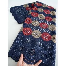 Cotton Lace Fabric High Quality 2025 Swiss Voile In Switzerland Lace Embroidery Dry African Nigeria Wedding Dress Lace Fabric