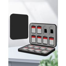 Geeignet für Switch-Spielkarte, magnetische Absorptionskartusche, 16-in-1, schwarz