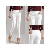 Women Pants Winter White Pants Stretch Women's Pencil High Waist Female Skinny Pants Pantalones De Mujer