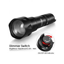 UniqueFire 2002D 44mm Lens Vcsel IR 940nm 850/810nm LED Hunting Flashlight Zoom Night Vision Dimmer Swtich Torch Max.1000 Meters