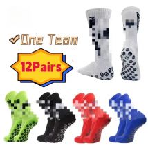 12 Paar profession elle Anti-Rutsch-Sport fußballs ocken Hochwertige, atmungsaktive, schweiß absorbierende, rutsch feste Fußballs ocken aus Polyester