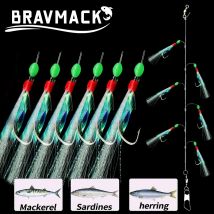 Angelhaken 1/2/6 Pack Weiche Angelköder Rigs Köder Jigs Köder Weicher Köder Getragen Fake String Kristall Widerhaken Angelköder