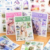 Mr. Paper 4 Style 10 Teile/beutel Romantische Saison Serie Aufkleber Buch DIY Handbuch Sammelalbum Telefon Fall Foto Rahmen Kalender