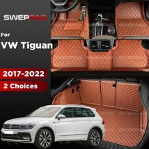 Für volkswagen vw tiguan mk2 Volkswagen VW Tiguan MK2 2017-2022 2021 2020 19 18 auto fußmatten fuß polster 3d auto kofferraum matte cargo liner teppich zubehör