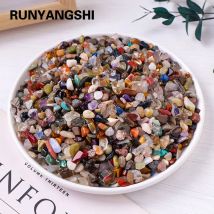 50 g Natursteine, gemischtes Kristallmaterial, Kristallkies, Steinsplitter, Erz, Mineralien, Reiki-Exemplar, Edelsteine, Aquarium-Dekoration