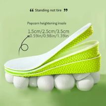 Solette invisibili per aumentare l'altezza Scarpe in memory foam verde Suola traspirante Comoda per uomo Donna Soletta per la cura dei piedi