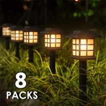 2/4/6/8 sztuk słoneczne oświetlenie LED ścieżki zewnętrzna wodoodporna chodnik wystrój ogrodu lampa uliczna do krajobrazu podwórko Patio podjazd