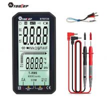 TOOLTOP ET8134 Smart True RMS Digitalmultimeter 4,7 Zoll großer Bildschirm automatisch + manuelle Messung DC/AC Widerstand Diodentest