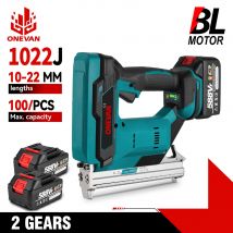 ONEVAN-pistola de clavos eléctrica sin escobillas, grapadora inalámbrica 1022J, clavadora de marco, herramienta eléctrica para muebles para Pin de batería Makita de 18V
