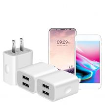 1/2,1/10pcs USB-Wand ladegeräte blockieren Netzteil 2.4a Dual-Port-Schnell ladestecker Würfel-Ladegerät Adapter für iPhone für Samsung