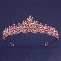Rot Grün Blau Strass Hochzeit Party Diadem Barock Krone Königin Tiaras Stirnbänder Für Frauen Mädchen Braut Haar Zubehör